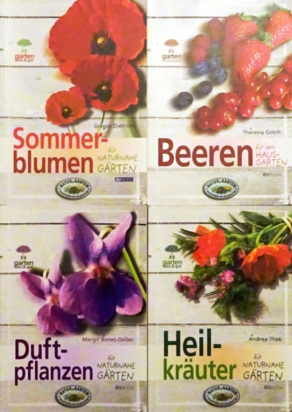 Buchset: 4 Bücher garten kurz & gut, Heilkräuter für naturnahe Gärten, Beeren ..